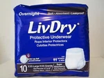 Livdry Adult Incontinence Underwear Super Absorbency /women Xxx-large 10 Ct. Fixed Price $17.99.