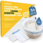 Lunderg Commode Liners With Lemon Scented Absorbent Pads - Value Pack Medical Gr. Fixed Price $45.99.