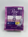 Poise 7 Ultra Absorbent Long Pads 24 Pack Fresh Protection Incontinence. Fixed Price $18.99.