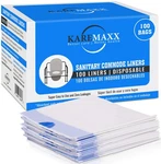 Karemaxx Commode Liners DISPOSABLE,100 Pack, Universal Fit - Leak Proof & Odorle. Fixed Price $38.50.