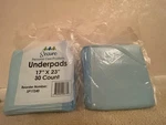 Secure Underpads Blue 17" 23" 17X23IN Disposable 30 Count SP17240. Fixed Price $15.00.