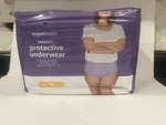 Amazon Basics Women's Protective Underwear Size Large (w 38"-44") 3PACK 54 Total. Fixed Price $25.99.