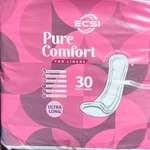 Pad Liners Ultra Long, Max Absorbency, 30 Ct., Pure Comfort, Ecsi. Fixed Price $29.33.