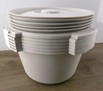 Box Of Lumex Everyday Commode Pails With Lids #6691, New S5. Fixed Price $39.99.