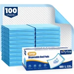 Disposable Beds PADS,23"X36" Waterproof 23"X36"(100 Count), Blue. Fixed Price $55.70.