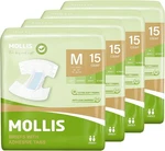 Mollis Adult Diapers Unisex Disposable Incontinence Briefs Medium 60 Count. Fixed Price $60.00.