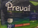 Prevail Women Depends Maximum Absorbency Underwear Size 32" To 46". Fixed Price $37.54.