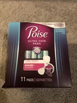 Lot Of 4 Poise Ultra Thin Bladder Protection Pads 11 Damaged Box. Fixed Price $35.00.
