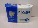 Procare Briefs Large 45''-58'' -bag Of 18 #CRB-013/1. Fixed Price $11.87.