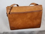 Vintage Hartmann Tan Leather Shoulder Overnight Bag Zippered Paisley Interior. Fixed Price $282.47.