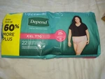 Depend Fresh Protection Adult Incontinence Underwear For Women,maximum,xxl, 22CT. Fixed Price $24.99.