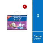 Certainty Maxpant Carton Of 8 - L9 Adult Diapers For Maximum Absorption X10. Fixed Price $180.00.