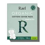 Rael Organic Cotton Cover Sanitary Napkins With Wings, Unscented, Large Size. Fixed Price $28.99.
