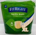 Medline Fitright Adult Diapers Xl Ultra Optifit Briefs 20 Count Incontinence. Fixed Price $5.65.
