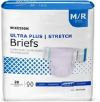 Mckesson Ultra Plus Stretch Adult Brief, Tab Closure Medium, Bag Of 20. Fixed Price $22.81.