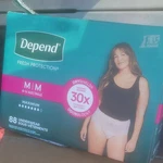 Depend Fresh Protection Maximum Women's Underwear Beige Odorblock 88 Pack. Fixed Price $36.00.