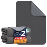 Alsunny Waterproof Bed Pads 45X56 INCH(2PACK), Hide 44X52 INCH/2PACK, Gray. Fixed Price $61.34.