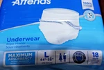 Attends AP0730 Disposable Cloth Diaper - Large, Pack Of 18. Fixed Price $7.00.