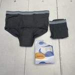 Wearever Briefs Mens Xl Gray M100 Reusable Leak Control Incontinence Underwear. Fixed Price $20.69.