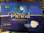 Unisex Adult Incontinence Brief Prevail Large Maximum Absorbency, 18. Fixed Price $15.00.