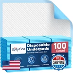 Sofyfine Extra Large Chucks 36"X36" 100 Count Disposable Bed Pads Heavy Duty Abs. Fixed Price $79.46.
