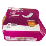 Walgreens Certainty Women's Incontinence Pads For Bladder Control Long 64 Count. Fixed Price $14.40.