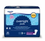 Equate Overnight Ultimate Absorbency Pads - 30 Count. Fixed Price $17.96.