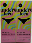2PK Unders Teen By Proof Period Underwear Medium Black New Fast Ship. Fixed Price $19.95.