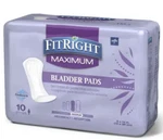 Medline Fitright Bladder Control Pads 10 Each / Bag. Fixed Price $12.00.