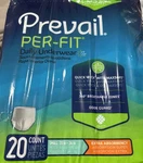 Prevail Disposable Underwear Small 20 Ct 4 Packs. Fixed Price $50.00.