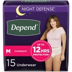 Depend Night Defense Incontinence Underwear For Women Medium 15 Count Blush. Fixed Price $37.51.