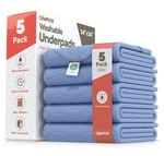 5 Pcs Washable Underpads Large 34X36 Inch Reusable Waterproof Bed Blue. Fixed Price $38.49.
