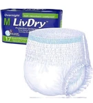 Livdry Adult M Incontinence Underwear, Overnight Absorbency, Leak Proof 68 Count. Fixed Price $96.02.
