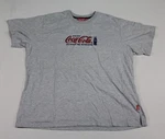 Coca Cola Men Gray Shirt Bottle Logo Spell Out Casual Size 26W-28W Xl. Fixed Price $12.99.