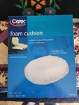 Carex Foam Cushion P701-00 New Removable Cover Is Washable Home Office Travel. Fixed Price $17.00.