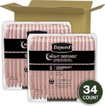 Depend Defense Incontinence Overnight Underwear For Women, Small, 34 Count. Fixed Price $27.30.