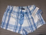 Nwt Goat Usa Women Blue Plaid Sleep Shorts Size Large. Fixed Price $25.00.