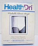 Salk Healthdri One Pair Men's Reusable Brief Moderate Size Xx Large. Fixed Price $20.00.