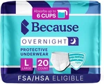 Because Overnight Absorbency Pull Ups - Adult Disposable Incontinence Underwear,. Fixed Price $40.56.