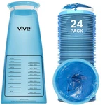 Vive Vomit Bags Disposable 24 - Emesis 1000ML Count (pack Of 1). Fixed Price $28.49.