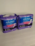 Packages Always Discreet Ultimate Extra Long Rated 7 Incontinence Pads 52 Ct. Fixed Price $39.99.