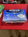 Attends Stretch Incontinence Briefs Large 24 Ct Heavy Absorbency Adult Diapers. Fixed Price $31.50.