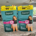 Depend Fresh Protection Women Underwear Maximum Absorbency 60 Ob Sealed. Fixed Price $40.00.