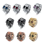 Women Skull Finger Watch Quartz Ring Arabic Digital Dial Elastic Strap. Fixed Price $9.99.