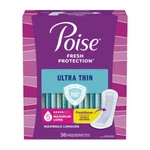 Poise Ultra Thin Incontinence Pads, 5 Drop Maximum Absorbency, Long Length. Fixed Price $23.91.