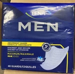 Tena Incontinence Guards For Men, Maximum Absorbency - 144 Count (3 48). Fixed Price $39.95.