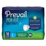 Prevail Per-fit Incontinence Unisex Briefs With Tabs, Disposable Adult Diaper.... Fixed Price $22.84.
