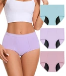 Bobelle Incontinence Underwear Women's Washable Period Briefs Size Large. Fixed Price $42.49.