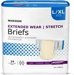 Mckesson Adult Incontinent Brief Extended Wear Tab Closure Large/xl, Bag Of 14. Fixed Price $23.55.