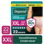 Depend Fresh Protection Incontinence Underwear For Women,adult DIAPERS,XXL,22. Fixed Price $20.80.